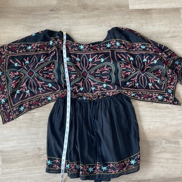 Free People Bohemian Batiste Frida Embroidered Dress/Top sz S - Picture 5 of 8